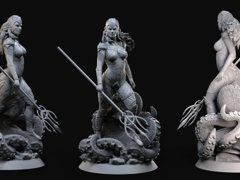 Queen Mera 3D Print Model