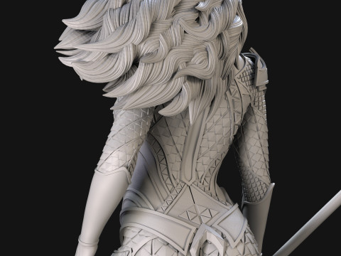 Queen Mera 3D Print Model