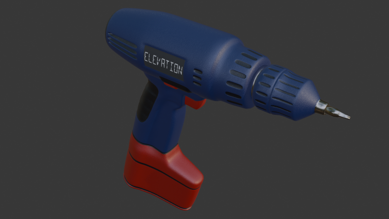 Eelectric screwdriver 3D मॉडल .c4d .max .obj .3ds .fbx .stl .blend