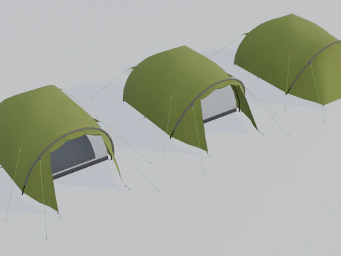 Camping Outdoor Gear pack 3D Model