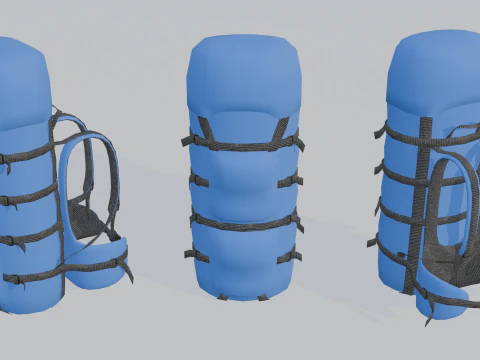 Camping Outdoor Gear pack 3D Model