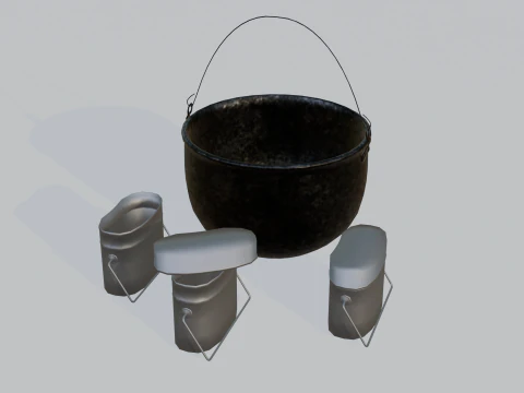Camping Outdoor Gear pack 3D Model
