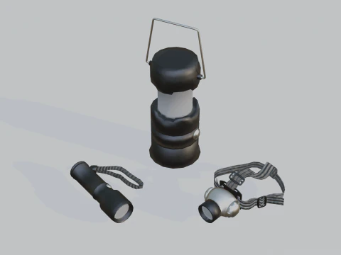 Camping Outdoor Gear pack 3D Model