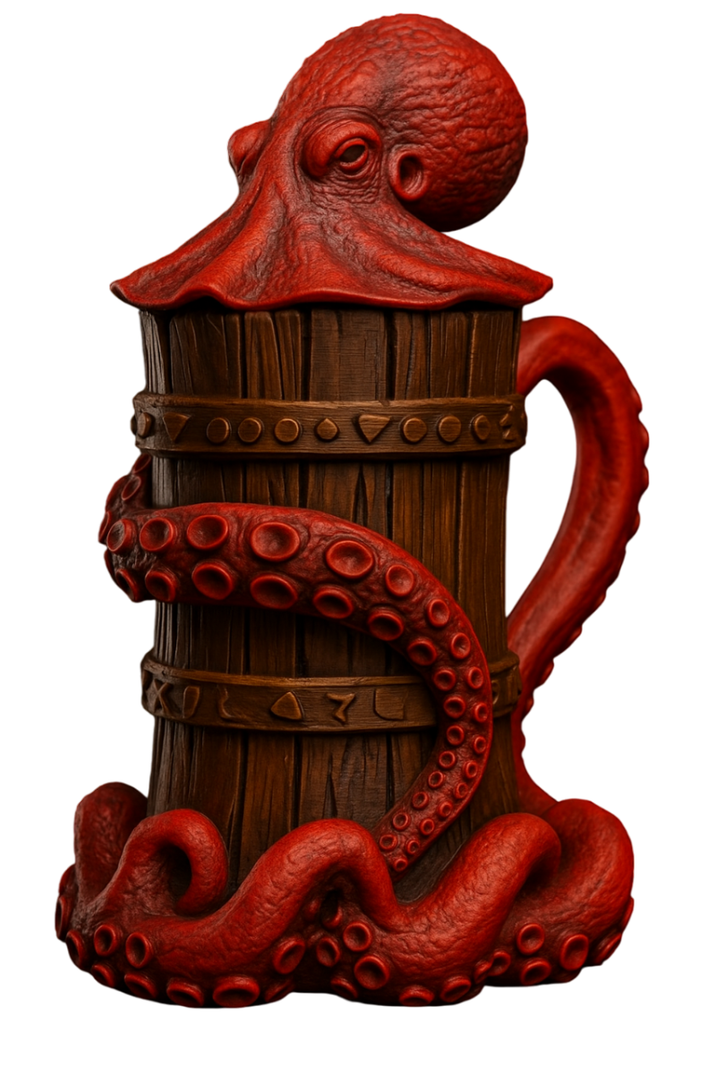 Octo-Grip Can Holder The Guardian of Your Soda 3D Druckmodell .c4d .max .obj .3ds .fbx .stl .blend 