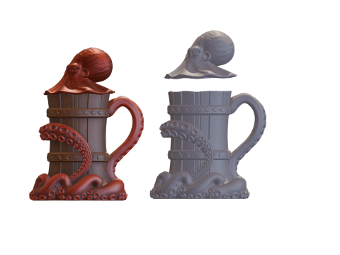 Octo-Grip Can Holder The Guardian of Your Soda 3D Druckmodell