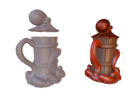 Octo-Grip Can Holder The Guardian of Your Soda 3D Druckmodell