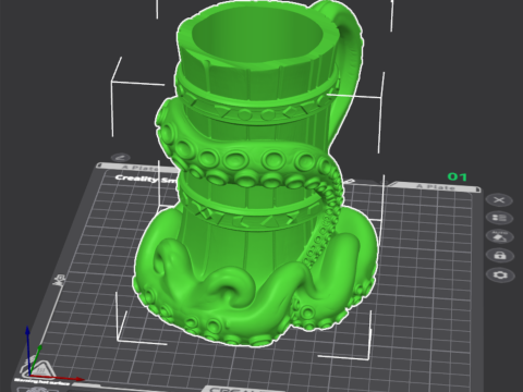 Octo-Grip Can Holder The Guardian of Your Soda 3D Druckmodell