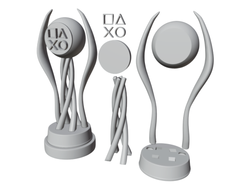 Custom PS5-PlayStation Trophy s Ready to Print 3D Druckmodell