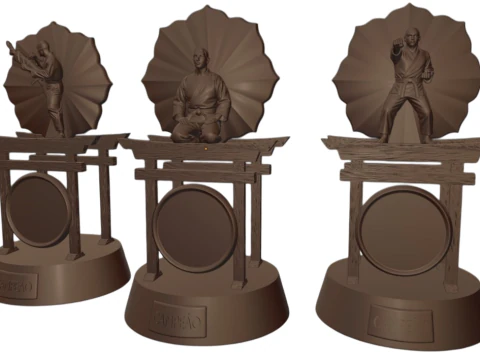 3D Karate Trophy Kit - Print the Win 3D Print Model