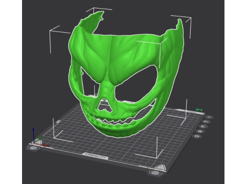 Scary 3D Mask - Halloween Pumpkin Brain - READY TO PRINT Model do druku 3D