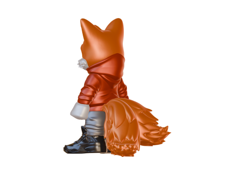 EXCLUSIVE 3D PROJECT Tails Prower Urban Vibes Style STL to FDM and RESIN Parts Separated by C Model do druku 3D