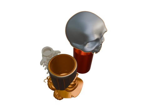 Spooky Halloween Can Holder 3D Baskı Modeli