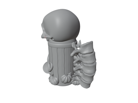 Spooky Halloween Can Holder 3D Baskı Modeli