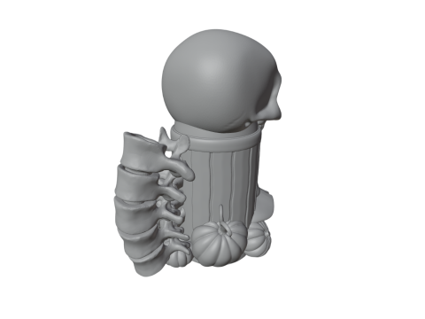 Spooky Halloween Can Holder 3D Baskı Modeli