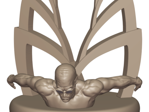 Premium 3D Printing Swimming Trophy 3D Принт Модель