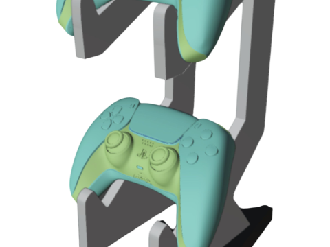 Organizer Stand for 2 Controllers PS5 Xbox PC 3D 打印模型