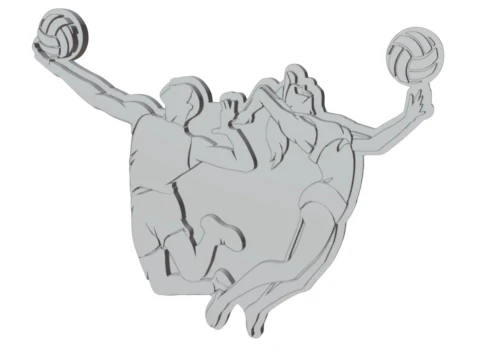 Volleyball Trophy 3D 3D Print Model