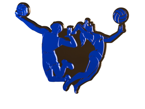 배구 트로피 3D 3D 프린트 모델