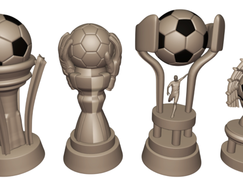PREMIUM FOOTBALL TROPHY KIT 4 EXCLUSIVE MODELS 3Dプリントモデル