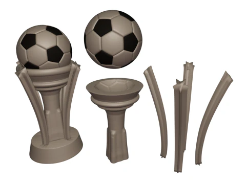 PREMIUM FOOTBALL TROPHY KIT 4 EXCLUSIVE MODELS 3D Print Model