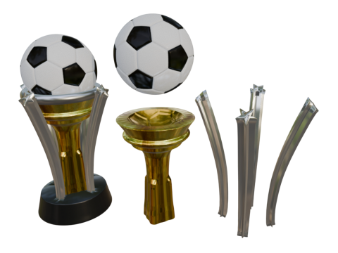 PREMIUM FOOTBALL TROPHY KIT 4 EXCLUSIVE MODELS 3Dプリントモデル