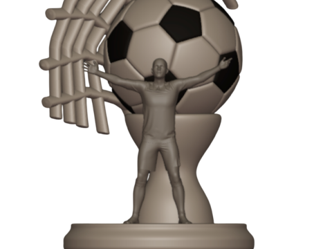 PREMIUM FOOTBALL TROPHY KIT 4 EXCLUSIVE MODELS 3Dプリントモデル