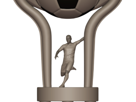 PREMIUM FOOTBALL TROPHY KIT 4 EXCLUSIVE MODELS 3Dプリントモデル