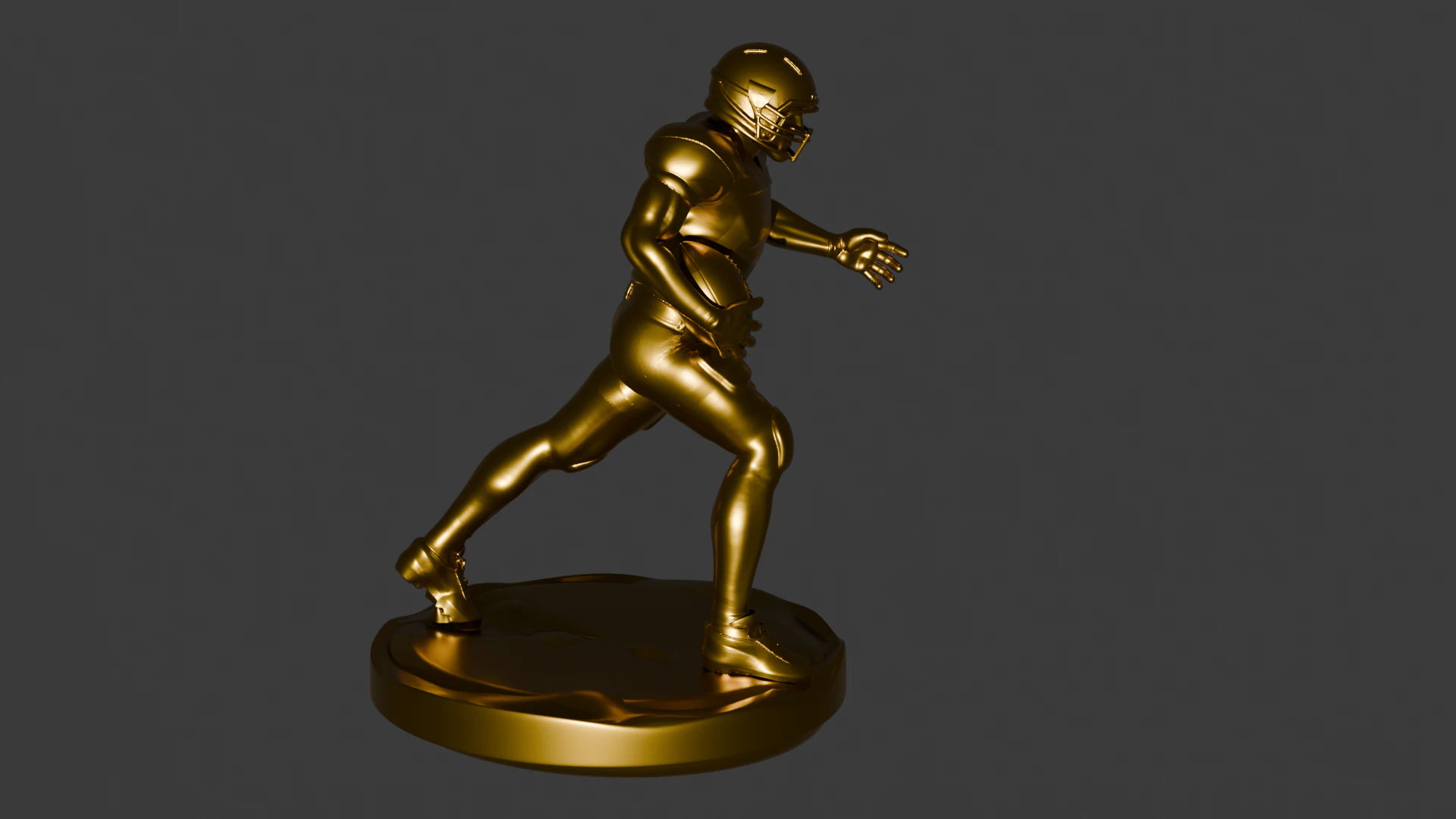 PACK MIT 4 POSITIONEN &ndash; AMERIKANISCHE 3D-FUSSBALLSPIELER 3D Druckmodell .c4d .max .obj .3ds .fbx .stl .blend 