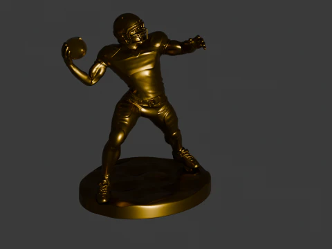 PACK MIT 4 POSITIONEN &ndash; AMERIKANISCHE 3D-FUSSBALLSPIELER 3D Druckmodell