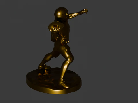 PACK MIT 4 POSITIONEN &ndash; AMERIKANISCHE 3D-FUSSBALLSPIELER 3D Druckmodell