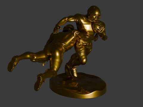 PACK MIT 4 POSITIONEN &ndash; AMERIKANISCHE 3D-FUSSBALLSPIELER 3D Druckmodell