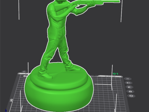 Clay Shooting Personaggio 3D Frullatore STL stampabile Premium Modello di stampa 3D