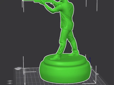 クレー射撃 3D キャラクター プレミアム プリンタブル STL Blender 3Dプリントモデル