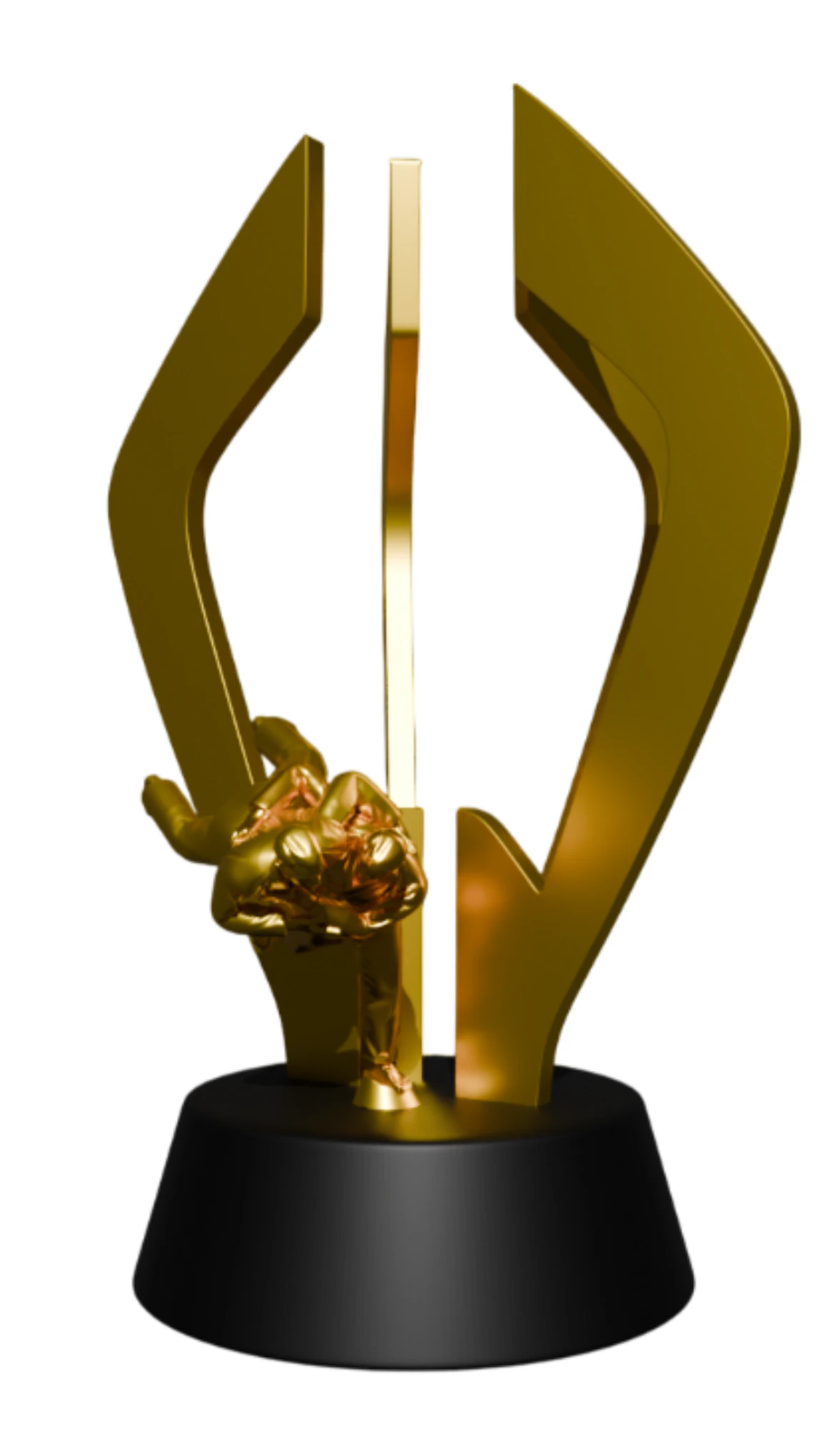3D Judo Trophy Premium Model for 3D Printing 3D Print Model .c4d .max .obj .3ds .fbx .stl .blend 