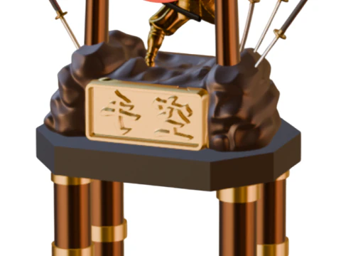 Samurai Karate Trophy Premium 3D Print Model