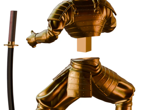Samurai Karate Trophy Premium 3D Print Model