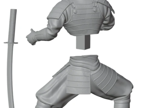 Samurai Karate Trophy Premium 3D Print Model