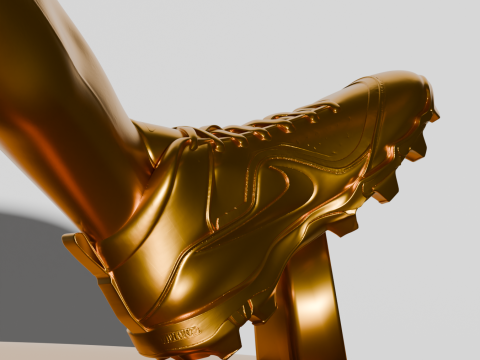 BASEBALL BATTER GOLDEN TROPHY 3D Print Model