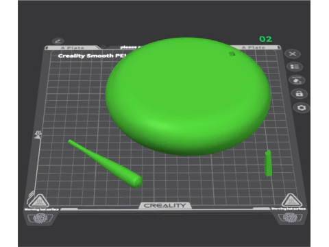 BASEBALL BATTER GOLDEN TROPHY 3D Print Model