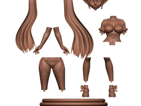 CHARMING FRIEREN FICHEIROS STL PARA IMPRESSO 3D 3D Print Model