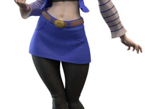 3D-ФИГУРКА ДЛЯ ПЕЧАТИ ANDROID 18, МНОГОЧАСТНАЯ STL 3D Принт Модель