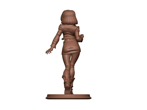 ANDROID 18 3D PRINTABLE FIGURE MULTI-PART STL 3D Print Model