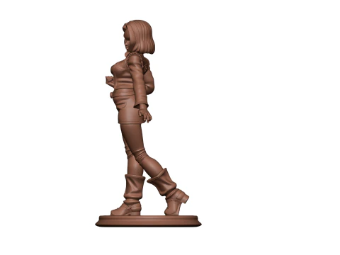 ANDROID 18 3D PRINTABLE FIGURE MULTI-PART STL 3D Print Model