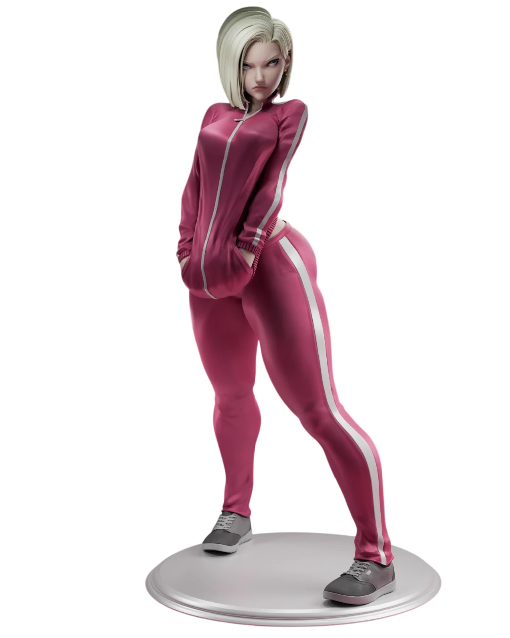 ANDROID 18 DRAGON BALL SUPER 3D PRINTABLE STATUE 3D Print Model .c4d .max .obj .3ds .fbx .stl .blend 