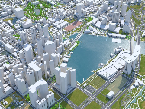 City Map 3D Model