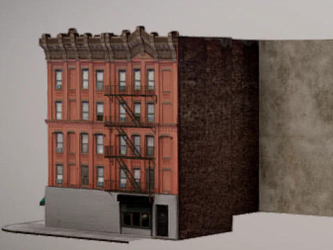 Pr&eacute;dio Antigo Modelo 3D