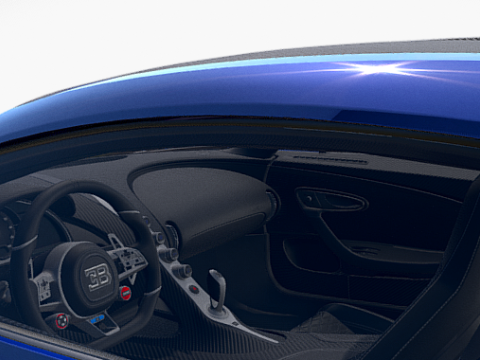 Bugatti DIVO Car Model 3D 모델