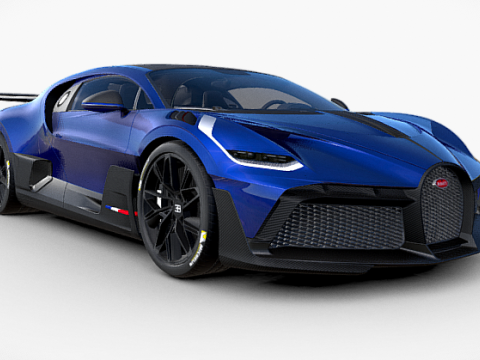 Bugatti DIVO Car Model 3D 모델