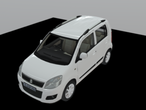 Suzuki Wagnor Car Model 3D