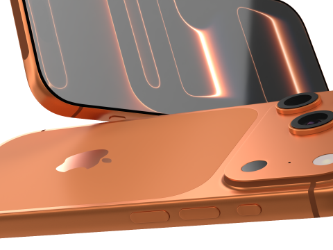 Apple Iphone 17 Pro Max Orange Modello 3D